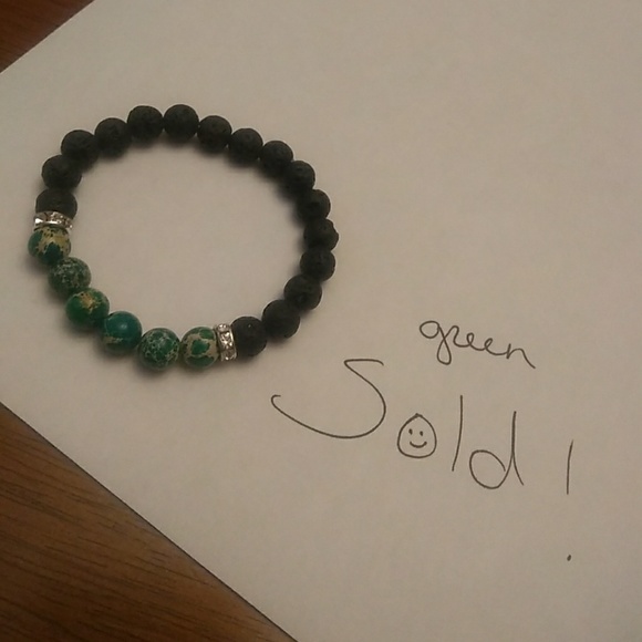 Jasper lava rock Bracelets - Picture 5 of 6